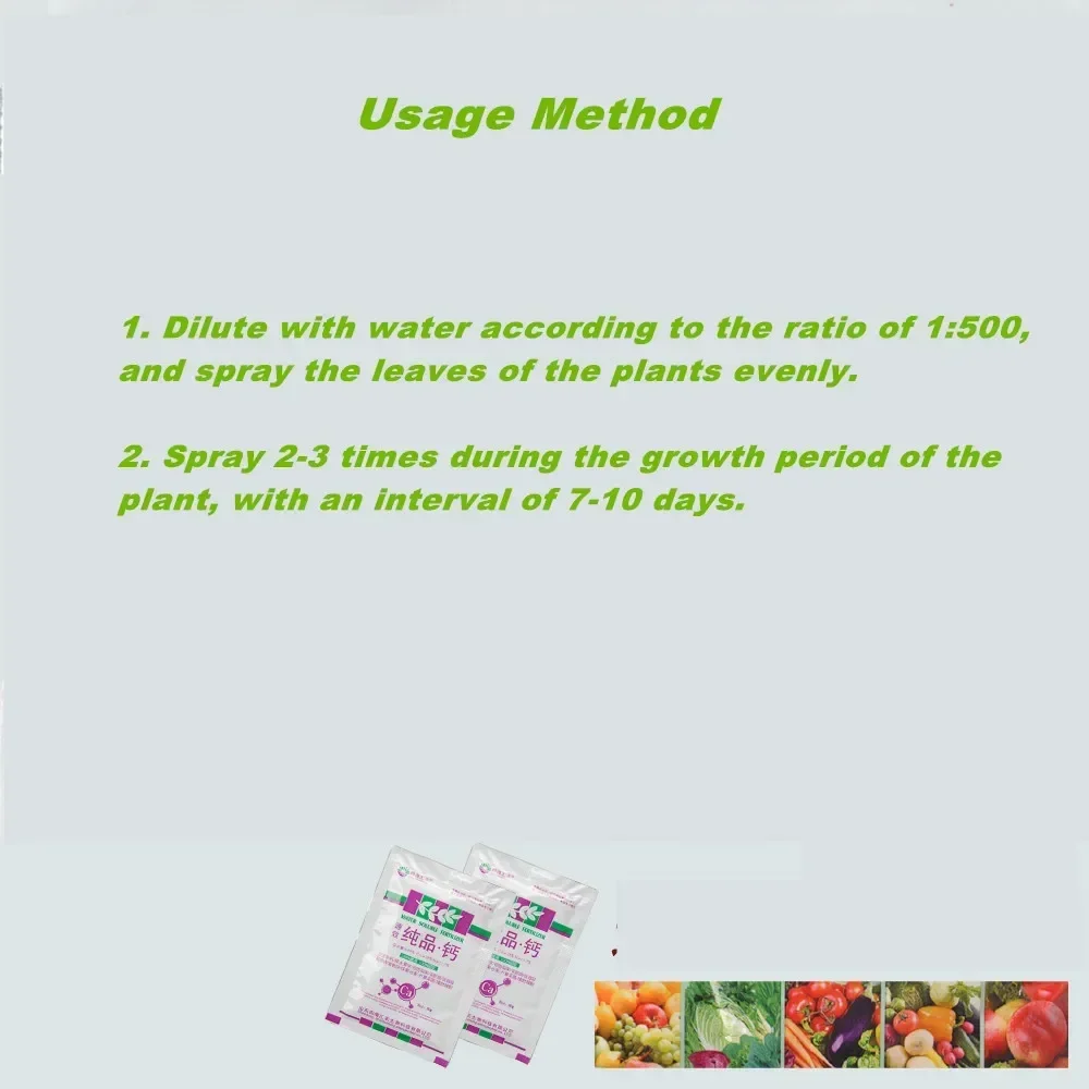 10g EDTA Chelated Calcium Fertilizer Ferrostrane Single Trace Element Plant Food Promote Cell Elongation for home garden