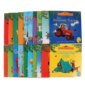 20 libri/set 15x15cm Usborne Farmyard Tales Series bambini Baby Famous Farm Story libro illustrato inglese lettura genitore-figlio