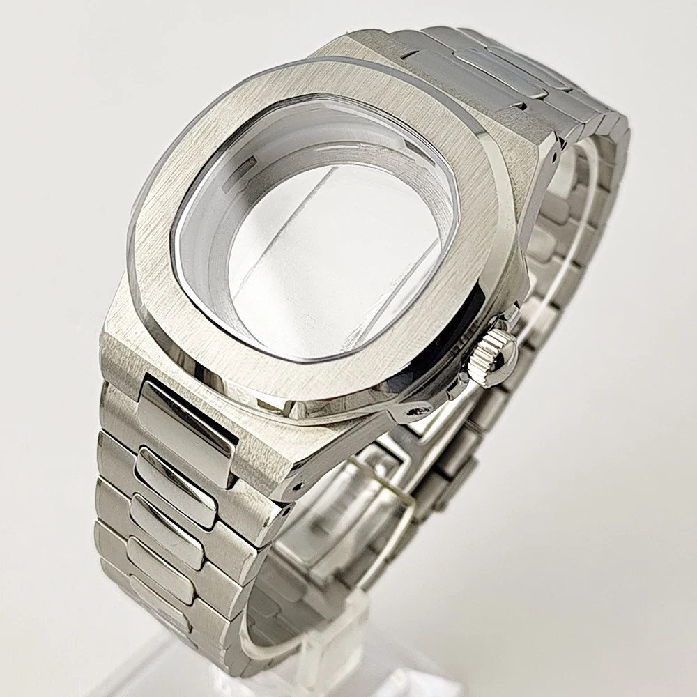 Elevated 43mm Sapphire Glass Steel Case for Premium Watch Crafting