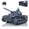 US Stock Heng Long RC Tank 1/16 Scale 7.0 Plastic German Panzer III L RTR RC Tank Model 3848 Vehicle 2.4G Gift Toy Model TH17339 2