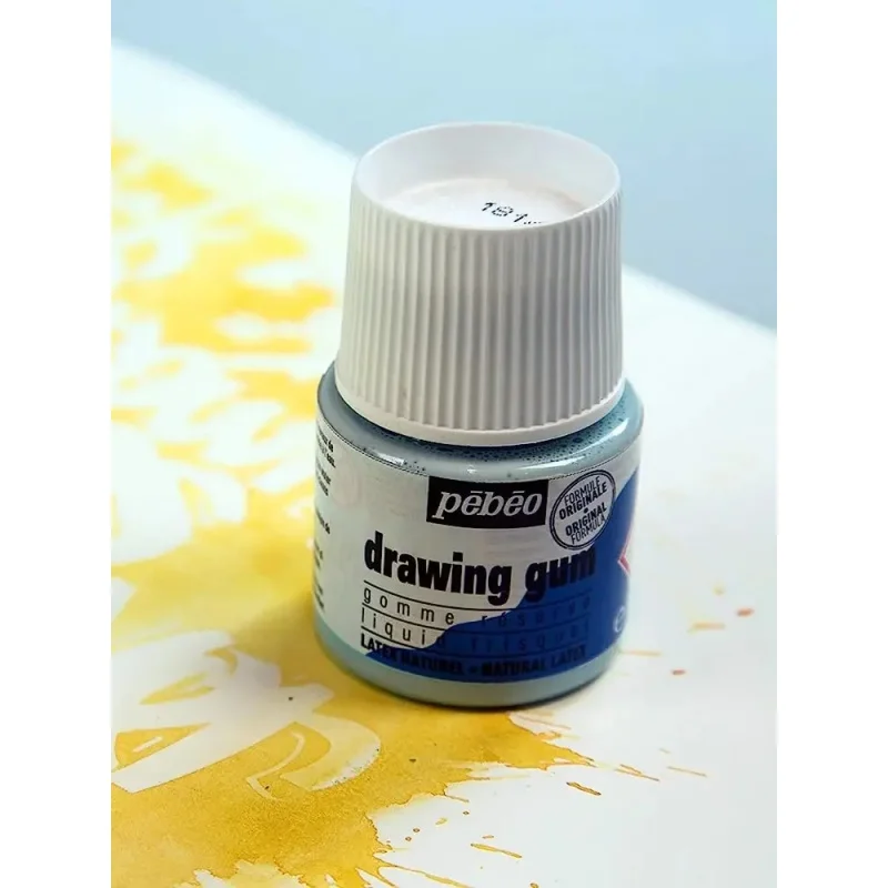 Masking Fluid 45ml Bottle Pebeo Easy Peel Liquid Latex for Ink Watercolor Gouache Painting