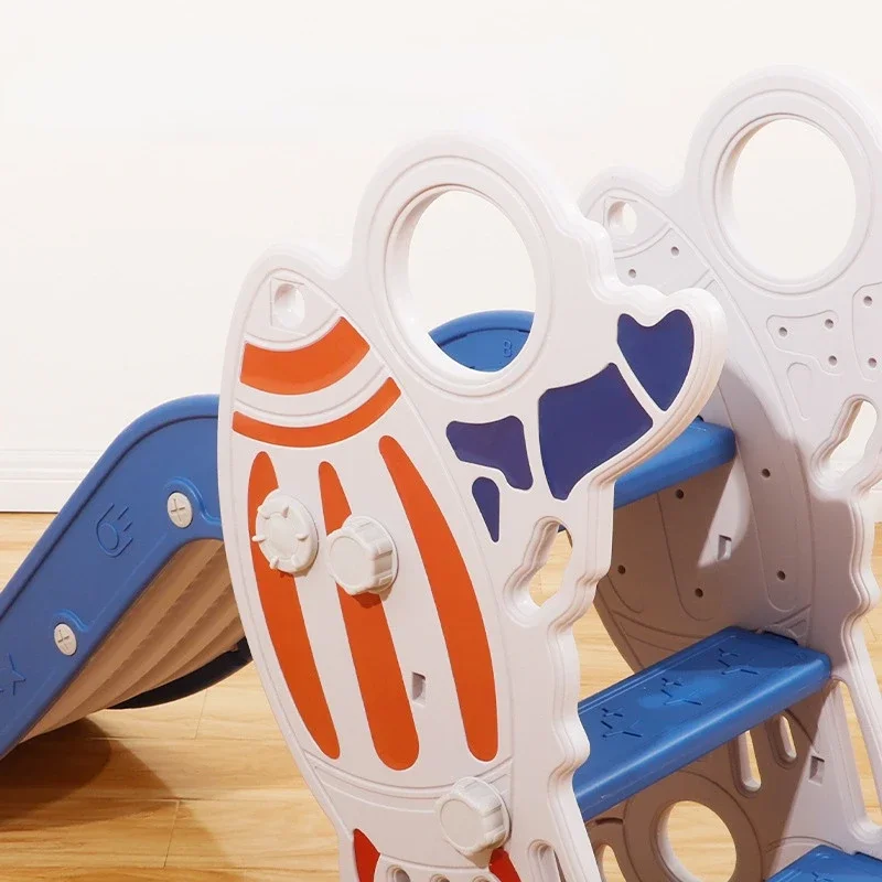 Multifunctional Foldable Slide Rocket Model Indoor Large Playground Toy Baby Home Small Slide Children's Playground