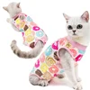 Cat Recovery Vest - Protective, Comfortable Post-Surgery Suit, Anti-Lick Knit Fabric, Easy Button Closure for Small Breeds 3