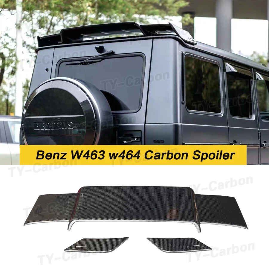 Per Benz Classe G G500 G550 G63 G350 W463 W464 Car Styling Brabus Style Real Carbon Fiber Roof Spoiler Posteriore Top Tail Wing