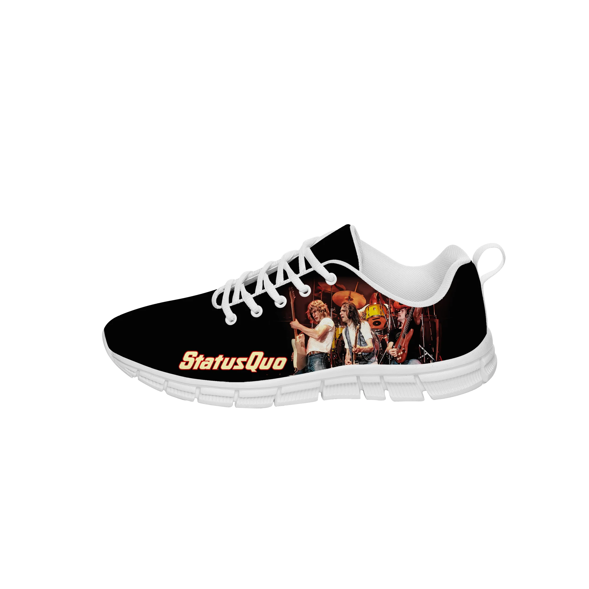 

Status Quo Rock band Low Top Sneakers Mens Womens Teenager Casual Shoes Canvas Running Cloth Shoes 3D Print Lightweight shoe