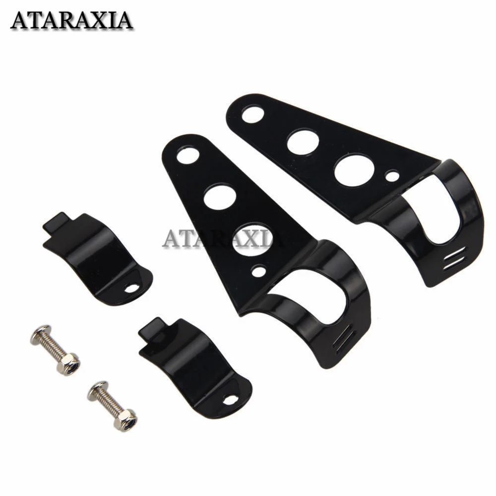 Universal Motorcycle Headlight Mount Bracket Fork Ear Chopper Headlamp Holder Clamp Adjustable Motor Fork Mount 28-36mm 35-43mm motorcycle light bracket motorcycle headlight clamp motorcycle headlight mount
