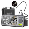 Teslong 1080P  5" IPS Screen 5mm Dual Lens Endoscope Inspection Camera Waterproof Borescope 5m 7 Leds Built-in Microphone 32GB 1