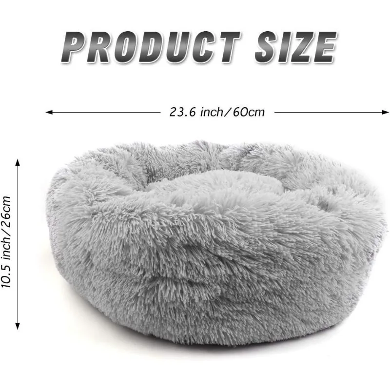 Dog Bed with Cover Cave, Orthopedic Dog Bed with Blanket, 33.5 * 27.6'' Rectangle Pet Crate Cozy Cuddler Mat