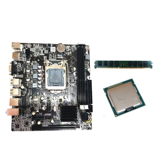 H61 Matična ploča LGA 1155 s Core I3 2100 CPU procesorom i DDR3 4 GB RAM memorije Matična ploča računala 1