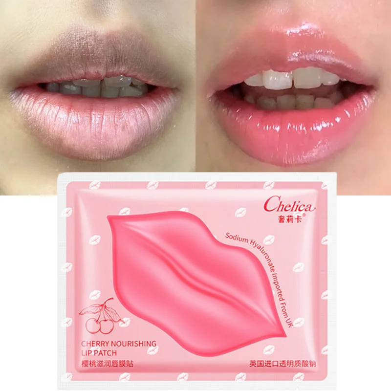 

Crystal Collagen Lip Sleeping Mask Sheets For Dark Lips Hyaluronic Acid Hydrating Moisturizing Serum Gel Nourishing Skin Care