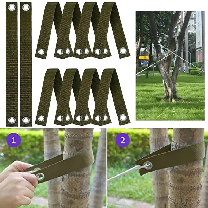 A93G Tree Strap With Grommet Strong Load Bearing Good Support Effectively Fixed Newly Planted Branch Belt Garden Tool