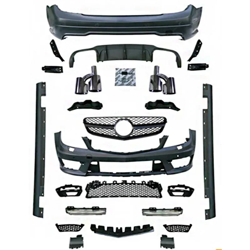 

High Quality Body Kit for Mercedes Ben W204 C180 C200 C260 C300 2008-2014 Carton 1 Set Car Part Front Bumper Mercedes-benz