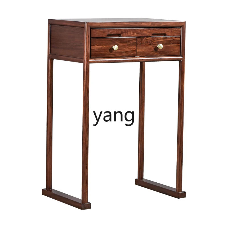 

L'm'm Household Solid Wood Modern Minimalist Living Room Small God of Wealth Worship Buddha Incense Burner Table