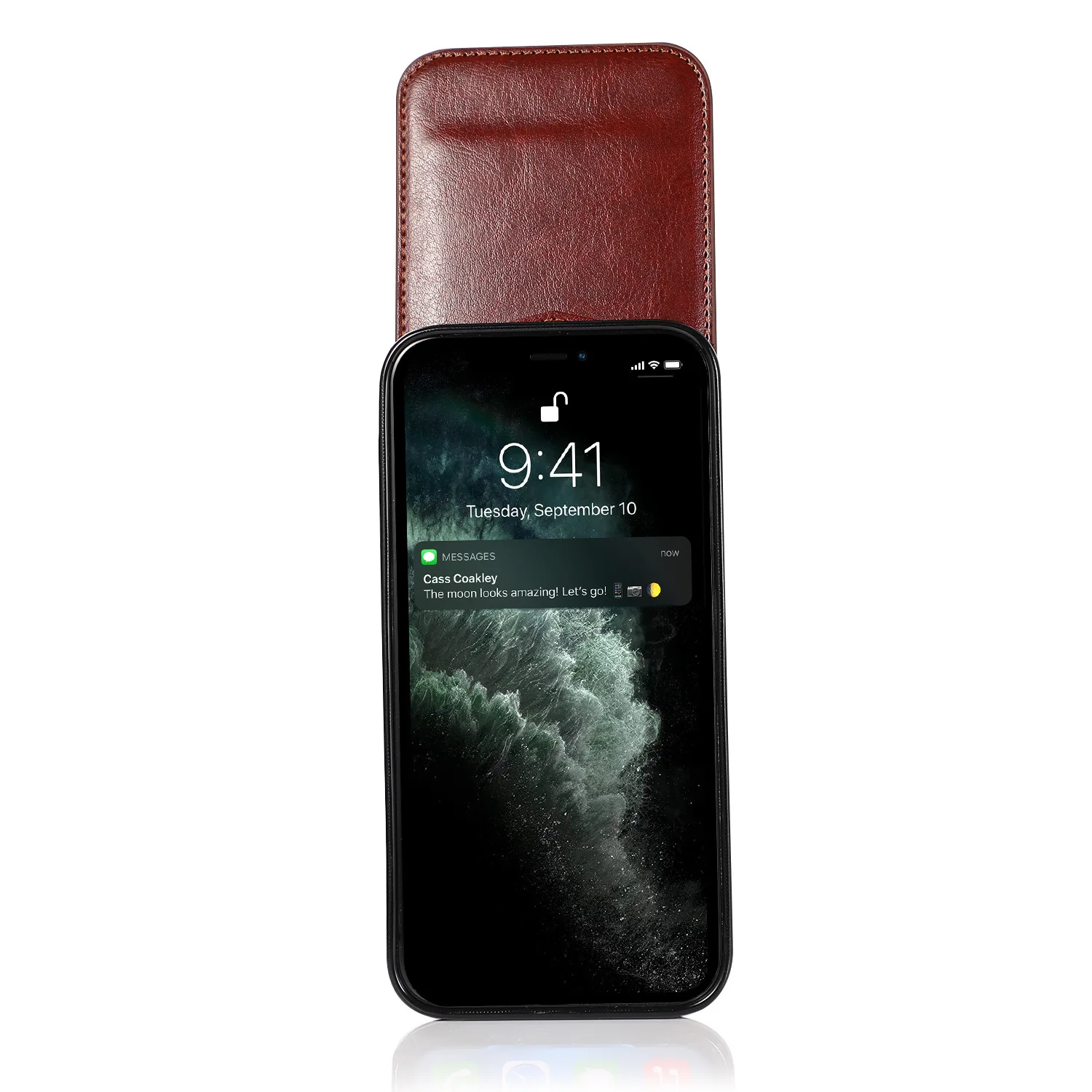 Luxury Leather Card Holder Flip Case - Designer Fashion Phone Cover