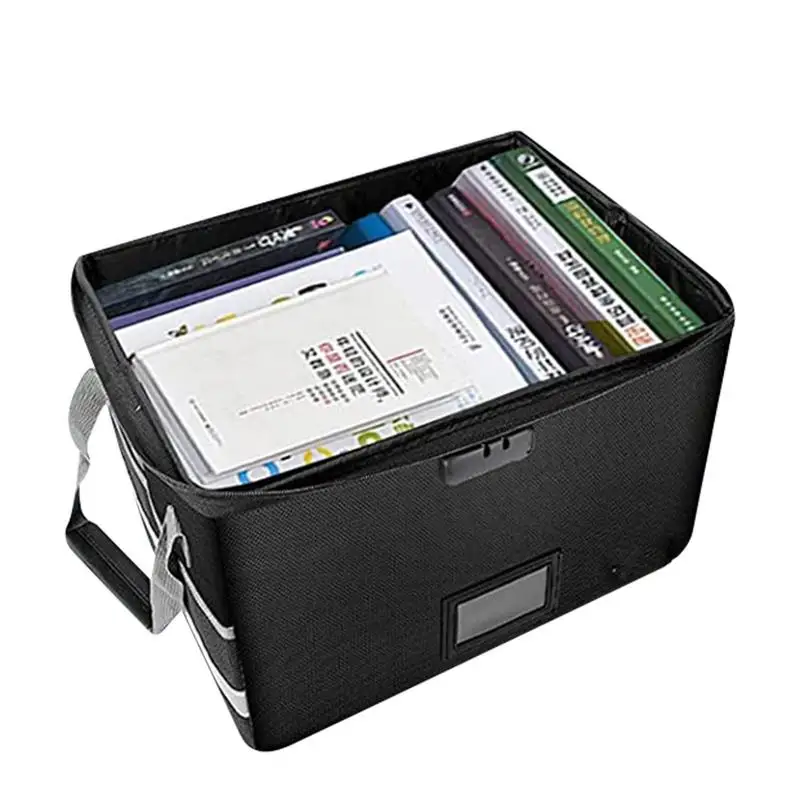 

Fireproof File Box With Portable Multi Layer Waterproof Document Bag Safety Organizer Papers Travel Storage Bag For Documents