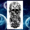 Large Lion Temporary Tattoos For Women Men Tiger Wolf Vampire Forest Flower Crown Compass Fake Tattoo Sticker Arm Body Tatoos 6