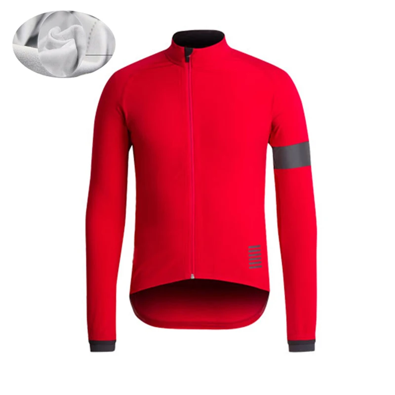 Professional Fleece Long-Sleeve Cycling Suit for Outdoor Warmth and Comfort