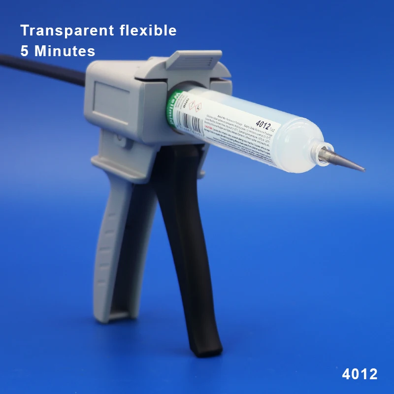 Colagem Flexível Transparente Silicone-borracha Ligada Nenhum Tratamento de Superfície Exigido Vedador Não-tóxico Impermeável Seringa 4012 a