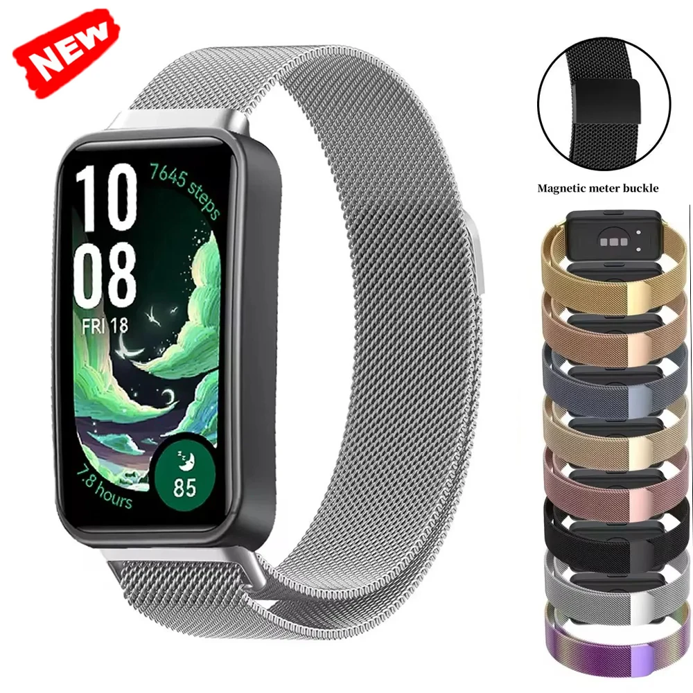 Magnetic Metal Milanese Loop Strap for Smartwatch - Elegant Bracelet Accessory