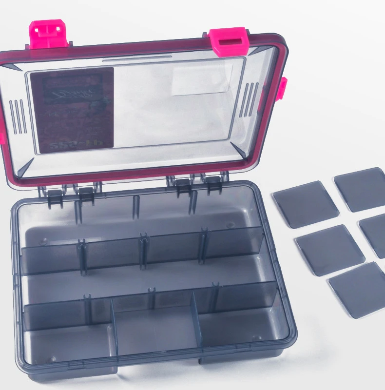 Compact Multi-Compartment Fishing Accessory Organizer Box