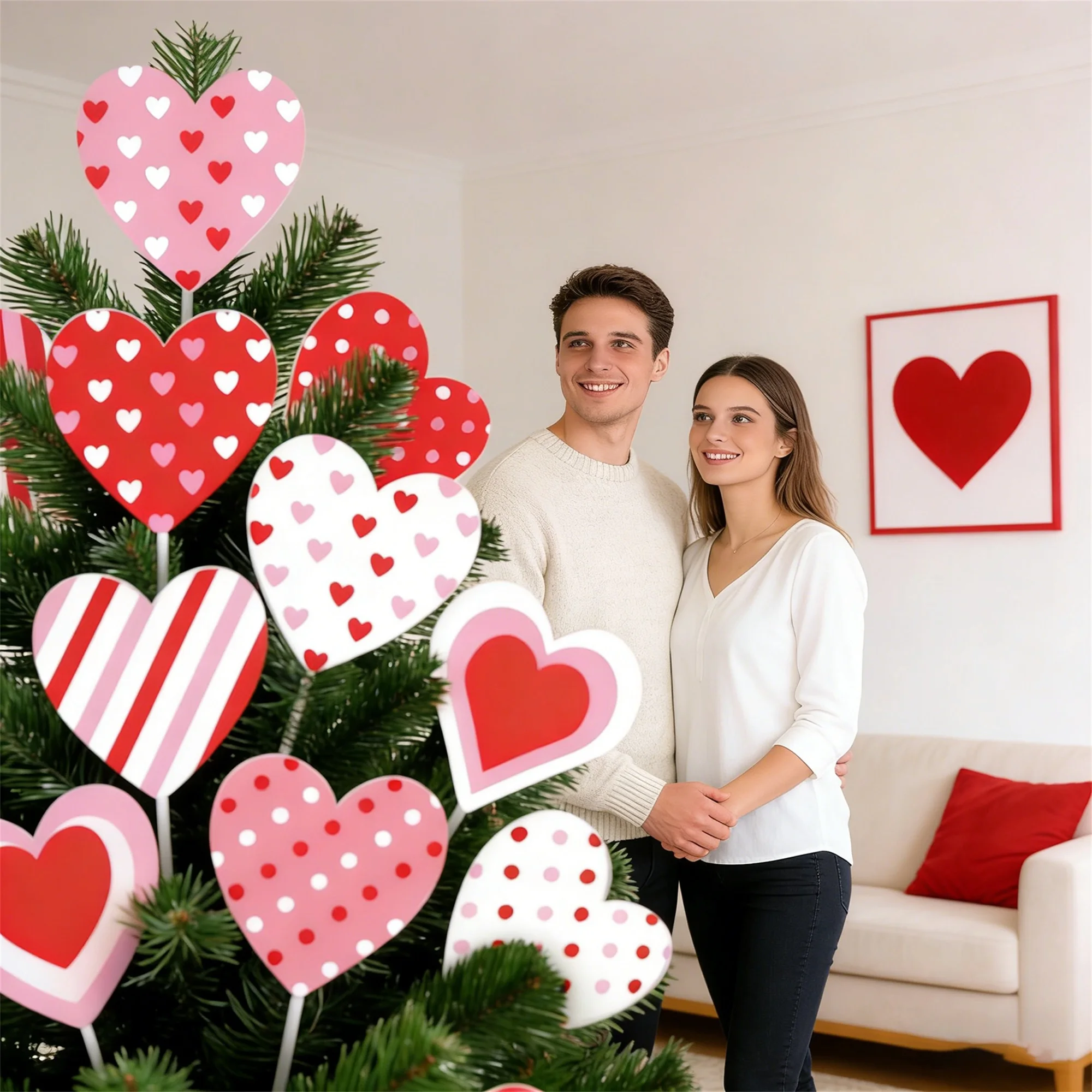 Romantic Love Heart Shaped Glass Paperweight Desktop Ornament Home Decor Art Craft Gift for Valentine s Day