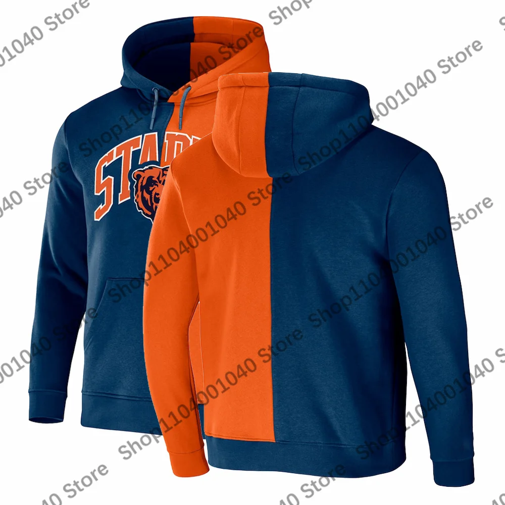 Chicago - Sudaderas Con Capucha Para Mujer, Ajuste Holgado, Cierre