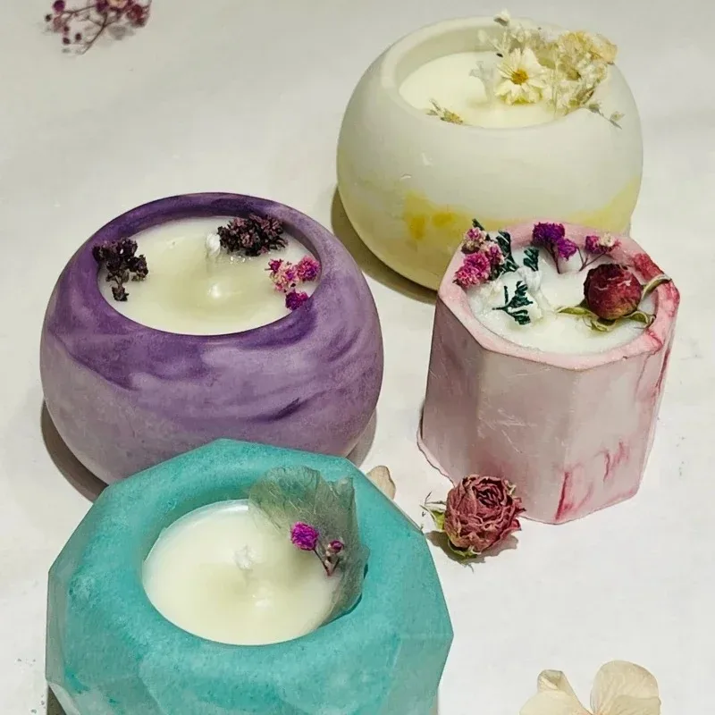 Description Picture 6 of itemDIY Flower Pot Concrete Mould Oval Tray Silicone Mold Storage Box Coaster Dish Gypsum Concrete Mold Craft HOME Decor