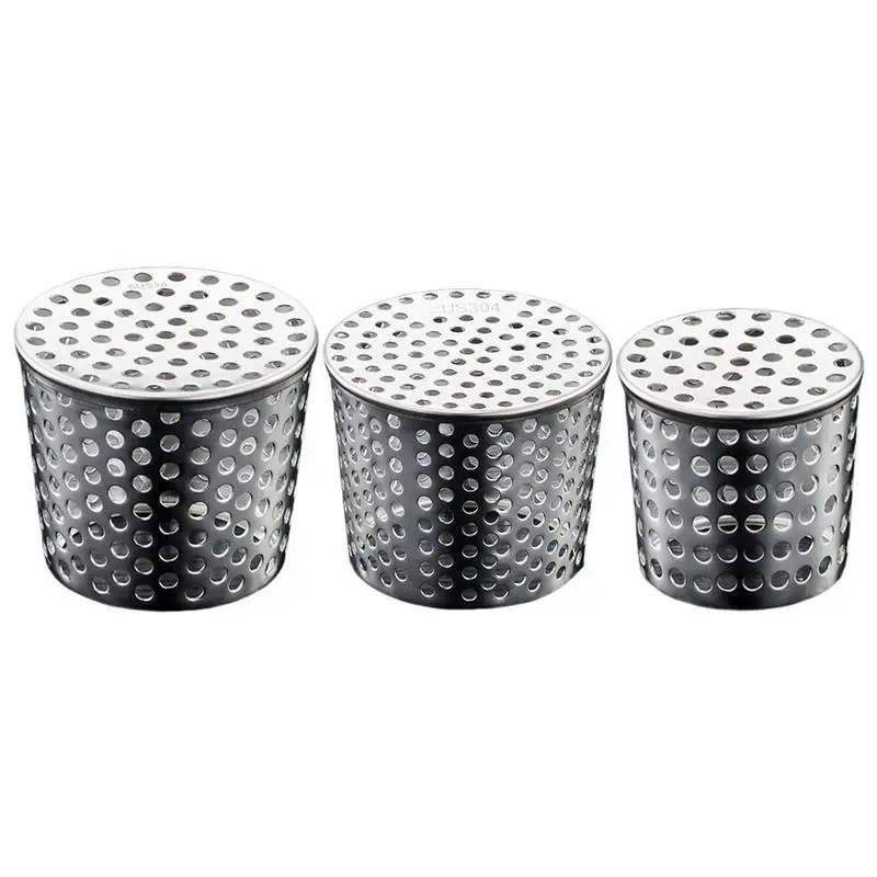 Gutter Downspout Guards Filter Strainer 304 Stainless Steel Filter Strainer Roof Anti-Blocking Drain Cover Gutter Guard
