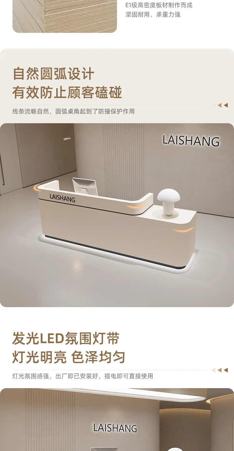 Description Picture 2 of itemCashier Lectern Bar Counter Reception Restaurant Tables Checkout Shop Counter Pulpitos Retail Kassentisch Office Desk Furniture
