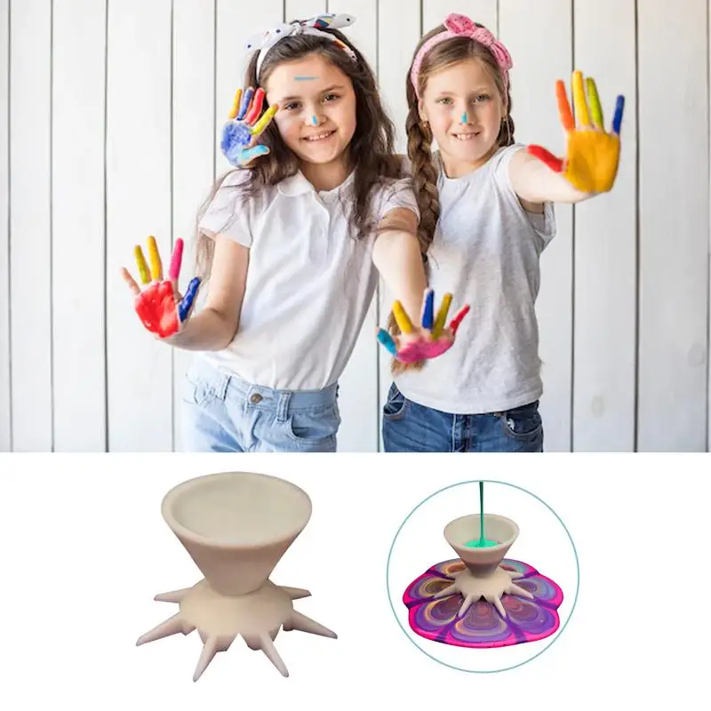 Graffiti Paper Painting Acrylic Paint Pouring Split Cup Mini 7-Leg Funnel Split Cup For DIY Making Pour Painting Mandala Flower Graffiti Accessories #W0