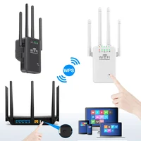 WiFi Extenders Signal Booster 2.4G/5Ghz Wireless WiFi Repeater 1200Mbps 4 Antenna Long Range for Home with Ethernet Port 1