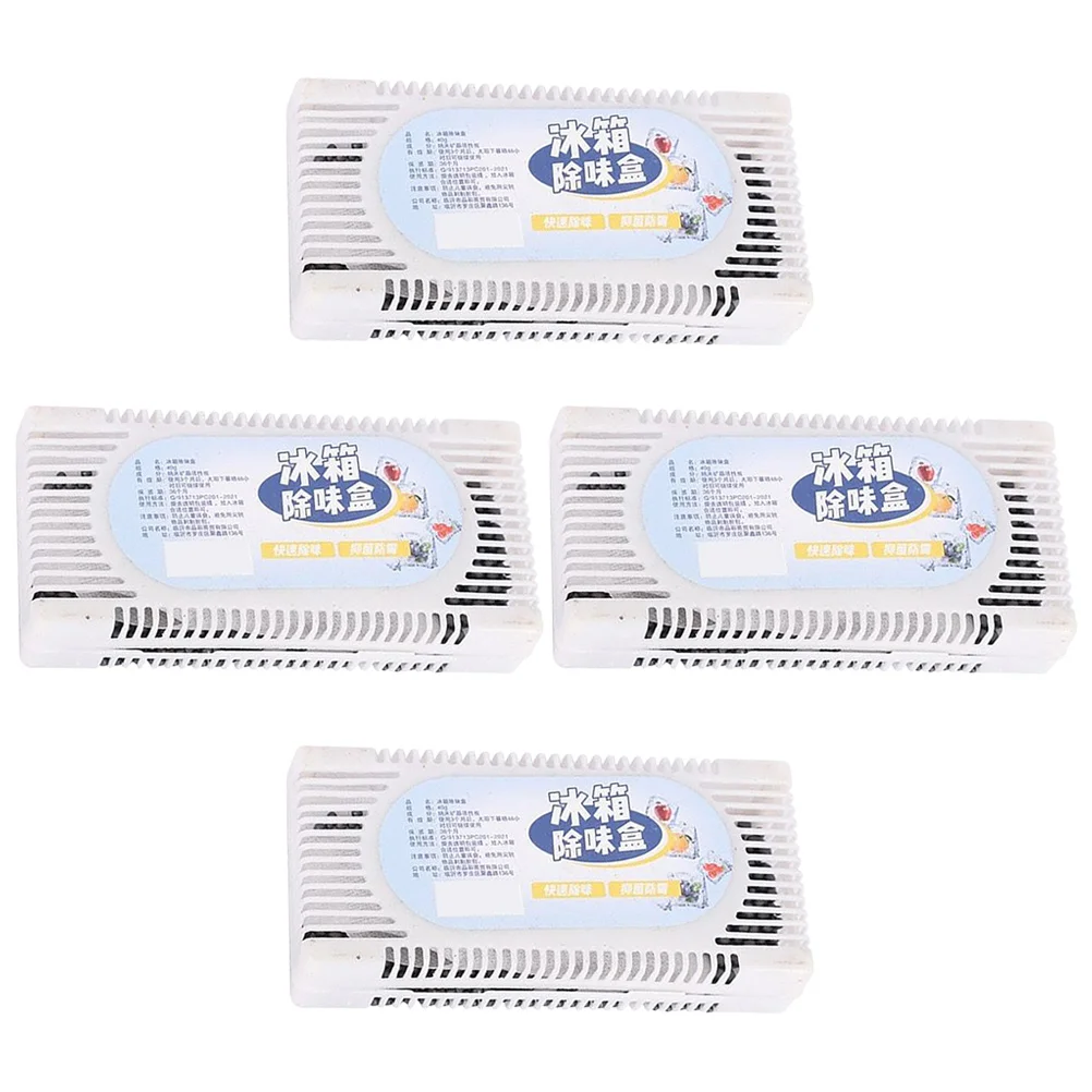 4 Pcs Refrigerator Deodorizer 4pcs Eliminate Trash Eliminator Can Smell Fridge Bamboo Charcoal Deodorant