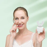 Electric Toothbrush for Adult Automatic USB Charge U-Shaped Toothbrush 360 Degrees Intelligent Rechargeable Toothbrus 2