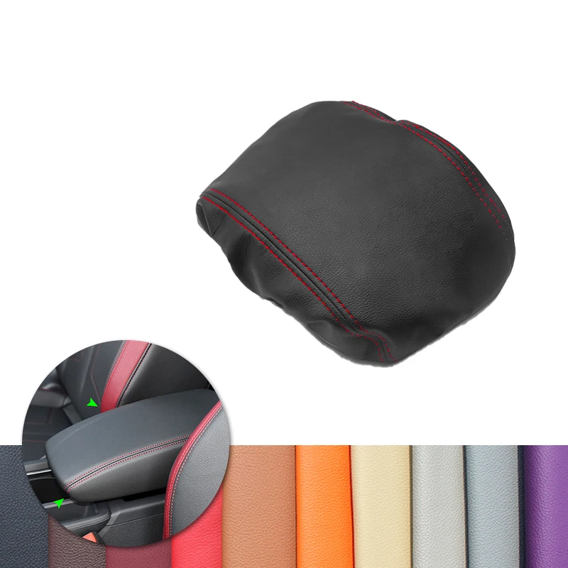 

Для Audi Q3 2019 крышка подлокотника центрального контроллера автомобиля Обложка отделка микрофибра кожа эластичная лента Тип защитный