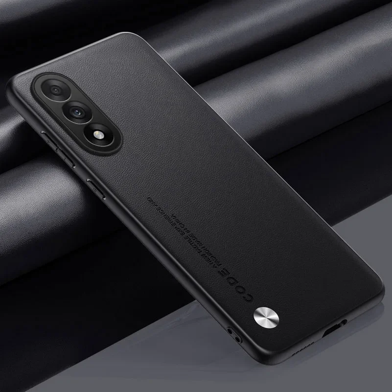 Luxury Plain PU Leather Shockproof Phone Case with Ultra Matte Silicone Soft Bumper Cover