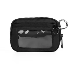 Unisex Lightweight Minimalist Wallet with RFID Protection and Multi-Pocket Design (Black)