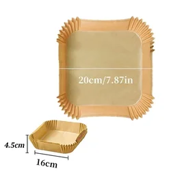 Multi-Pack Air Fryer & Baking Silicone Paper Liners (50 Pcs)