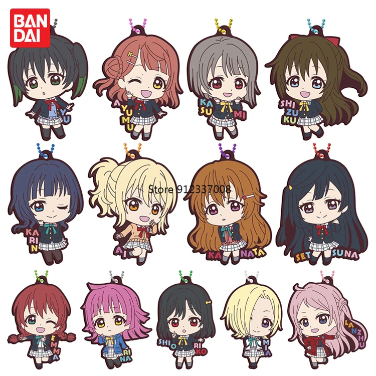 

Игрушечная капсула BANDAI из натурального кешапона, Gacha Love Live! Школьный Idol Project nijiguan, старшая Школа Idol Club резиновая подвеска