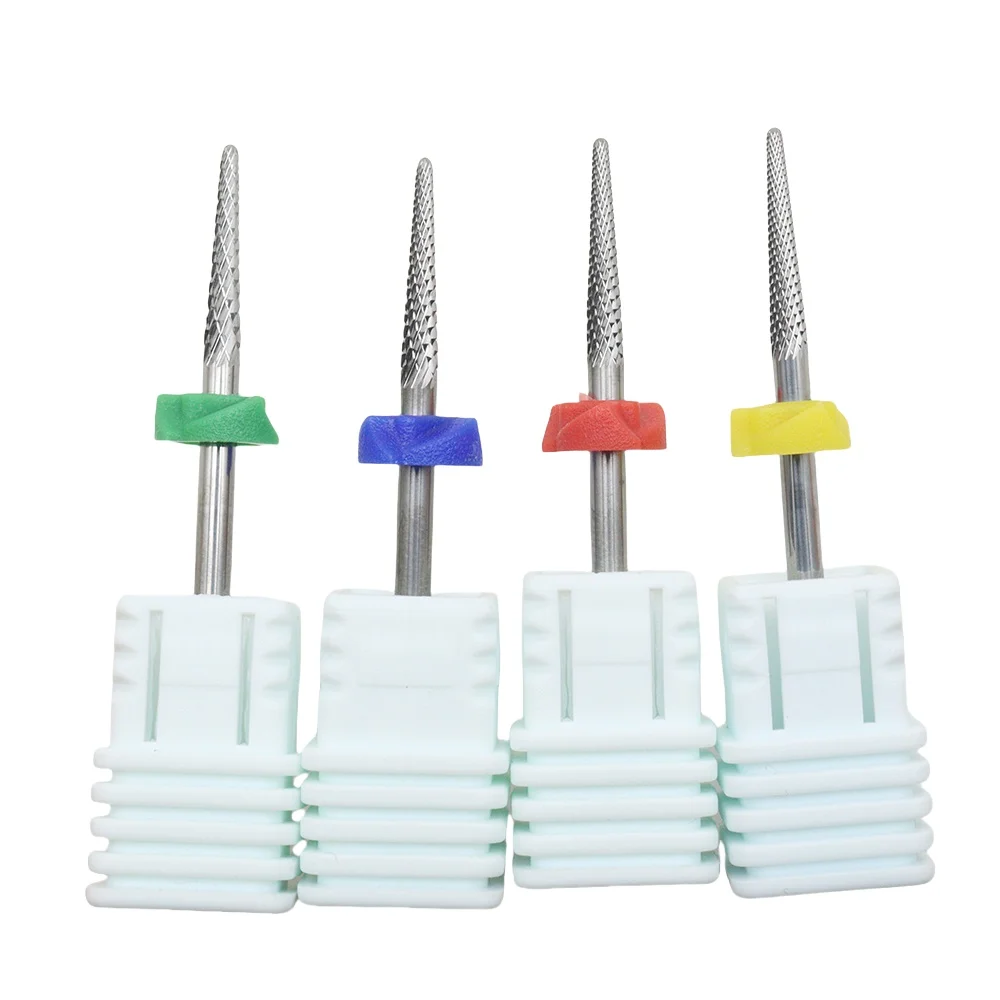 Hot New Tungsten steel Nail Drill Bits Pedicure Carbide Milling Cutter for Nail Files Manicure Cutter Nail Art Tool 2.35mm 6