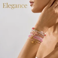 Bohemian Shell & Starfish Beaded Bracelet Set for Women - Image 2