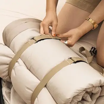 Travel Tied Belt Durable Nylon Cargo Tie Down Luggage Lash Belt Strap Camping Hiking Cargo Storage Belt Buckle 129*2.5cm