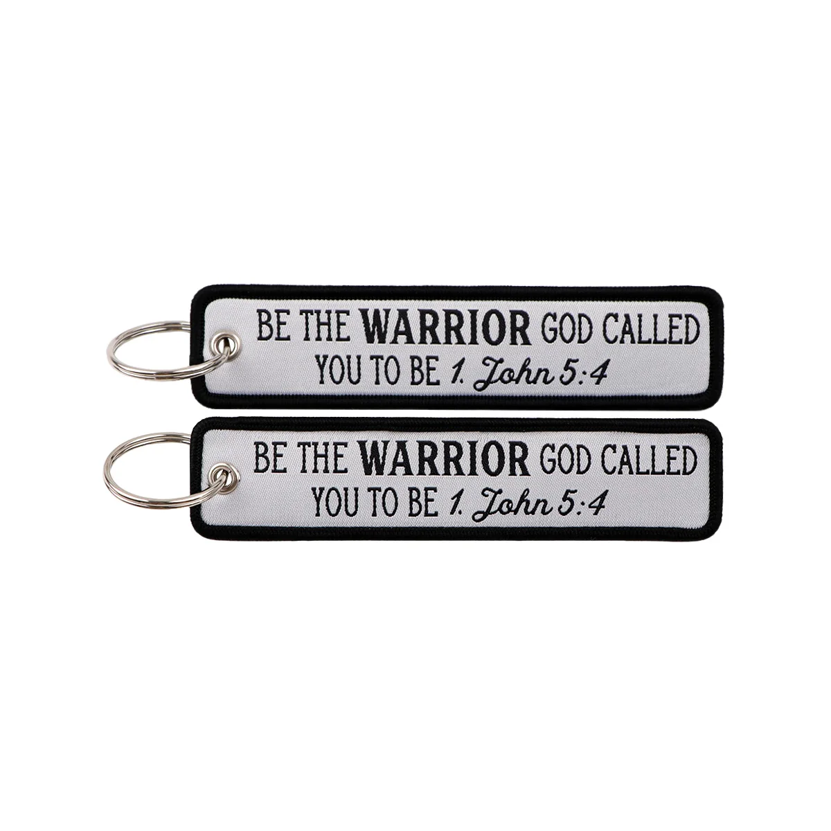 Humorous Embroidered Keychain - Key Ring Holder Accessory and Gift