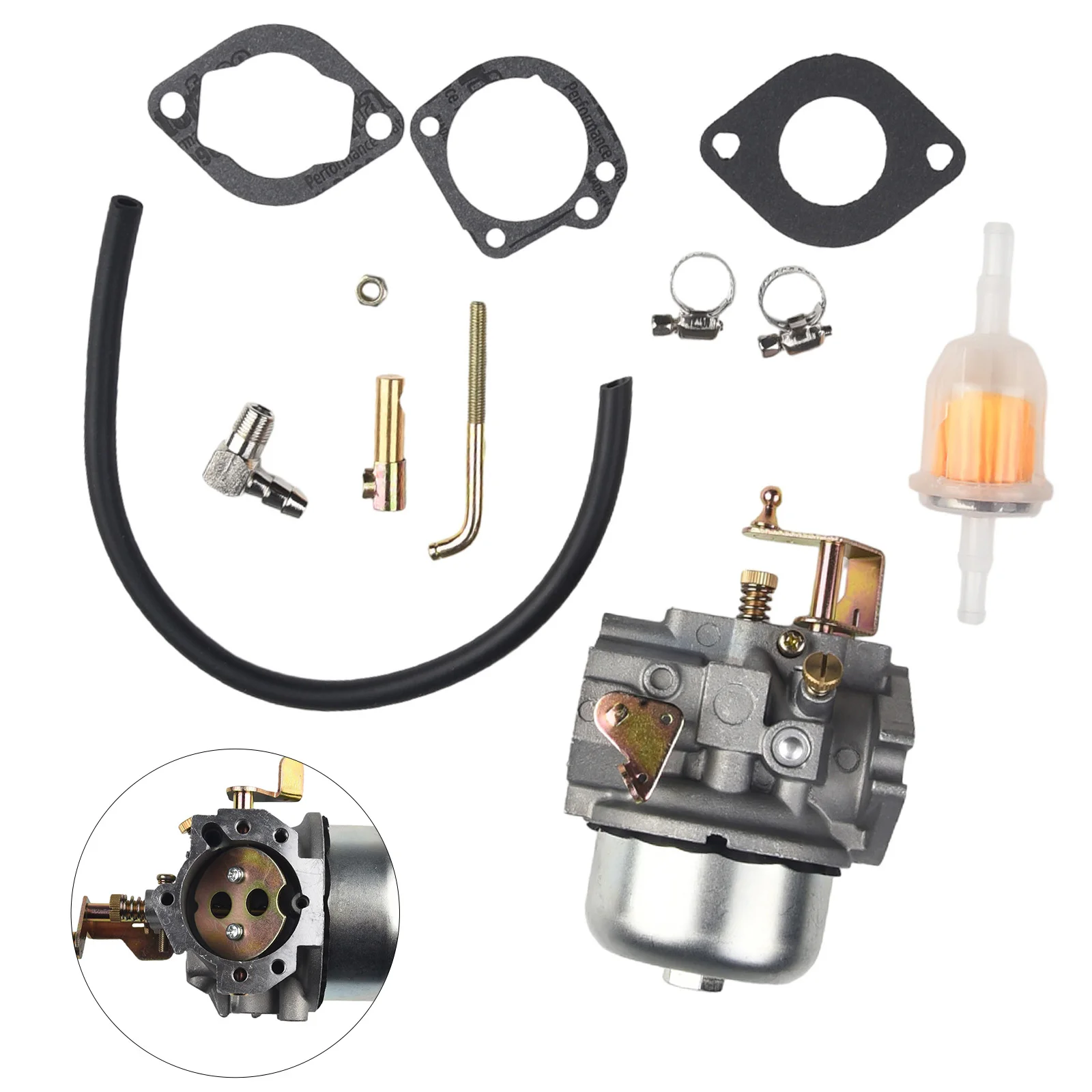 

Engine Carburetor Carburetor Cast Iron Engine Carb For Kohler Garden Tool K341 Lawn Mowers M14 90 Degree Fuel Fitting