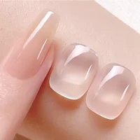 BORN PRETTY Jelly Nude Gel Nail Polish 10ml Light Pink Peach Translucent Color UV Light Cure Gel Varnish Nail Art DIY at Home 2