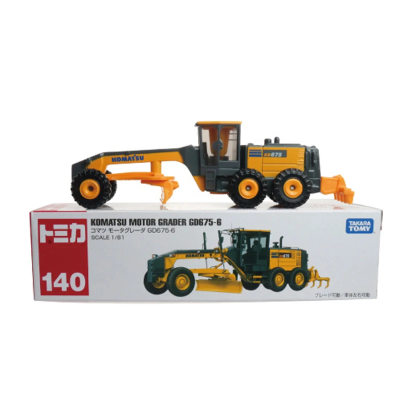 Модель грузовика No.140 13 см дорожный грейдер Komatsu модель Инженерная автомобиля из