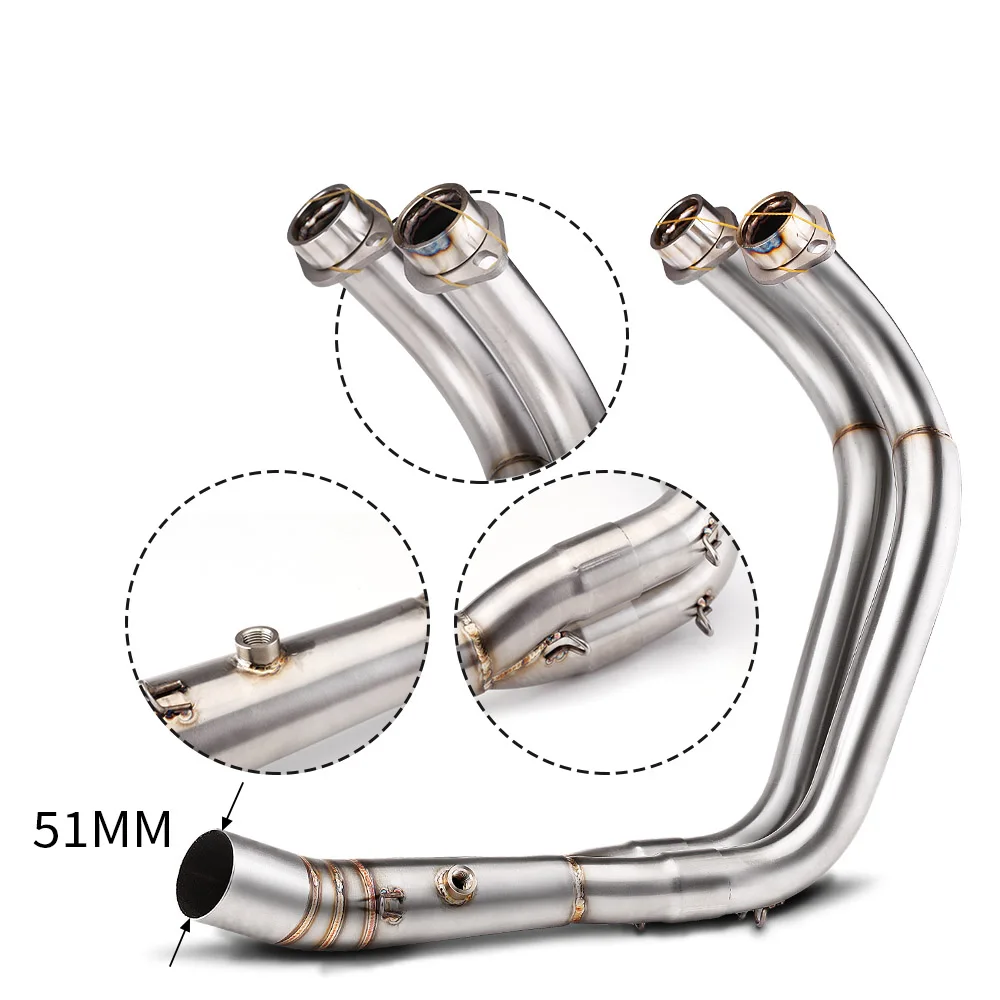 MOTORCYCLE EXHAUST MUFFLER FULL SYSTEM SLIP ON FOR YAMAHA MT07 mt-07 2014-2023 Motorcycle Muffler Exhaust Pipe - Image 2