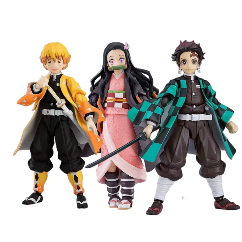 Iginal agatsuma zenitsu anime kimetsu não yaiba demon slayer desenhos  animados q versão garagem kit móvel boneca figura de ação modelo -  AliExpress