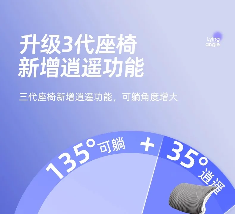 Description Picture 6 of itemSleep Office Chair Gaming Ergonomic Mesh Comfort Swivel Modern Bedroom Office Chair Swivel Recliner Sedia Ufficio Room Furniture