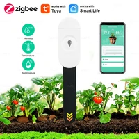 Tuya Zigbee Soil Tester Moisture Sensor Thermometer Hygrometer Garden Automation Irrigation Detector for Bonsai Plant Care
