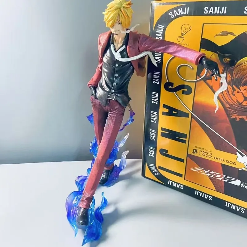 Limited Edition One Piece Anime Fashion Show Vinsmokesanji Gk Figurine Trendy Toy Model Statue Ornament Toy Gifts Runway Show